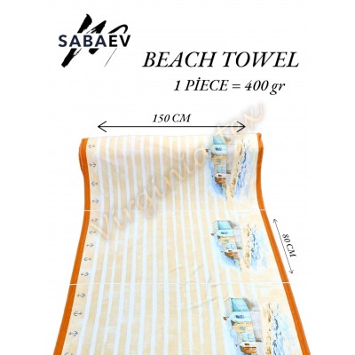 Prosop PLAJA 01 bumbac100 %  80 x 150 cm rola la KG